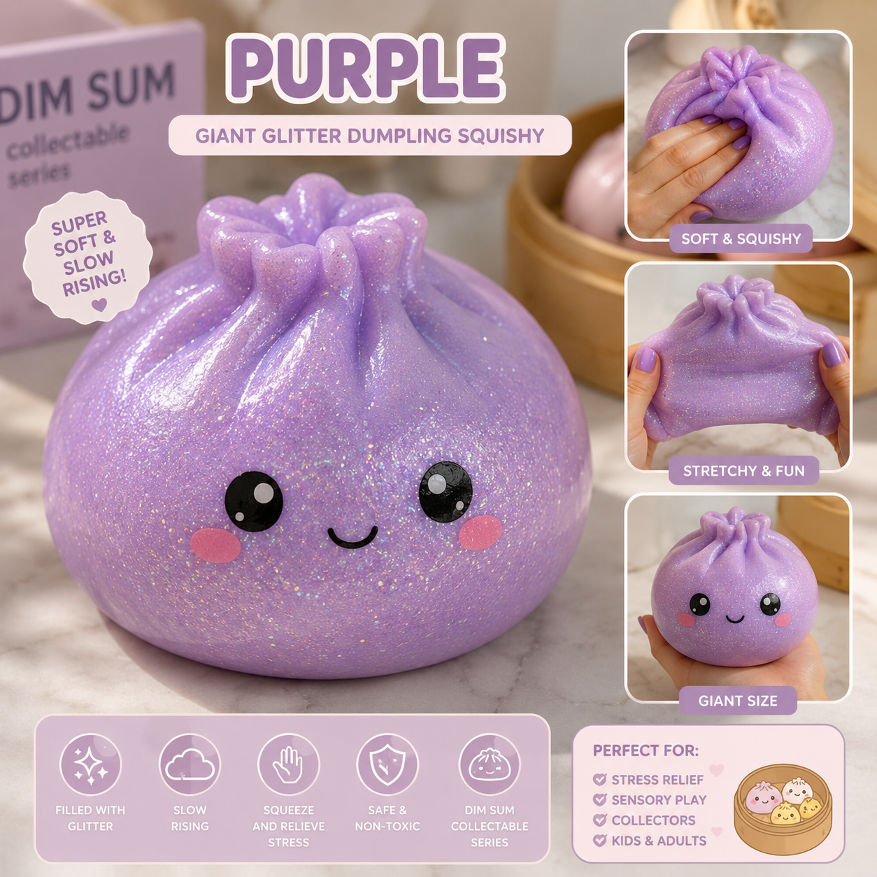 Giant Glitter Dumpling