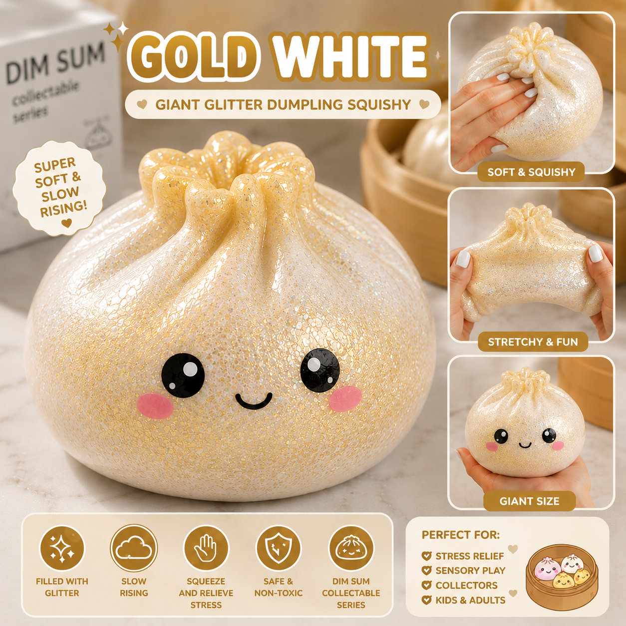 Giant Glitter Dumpling