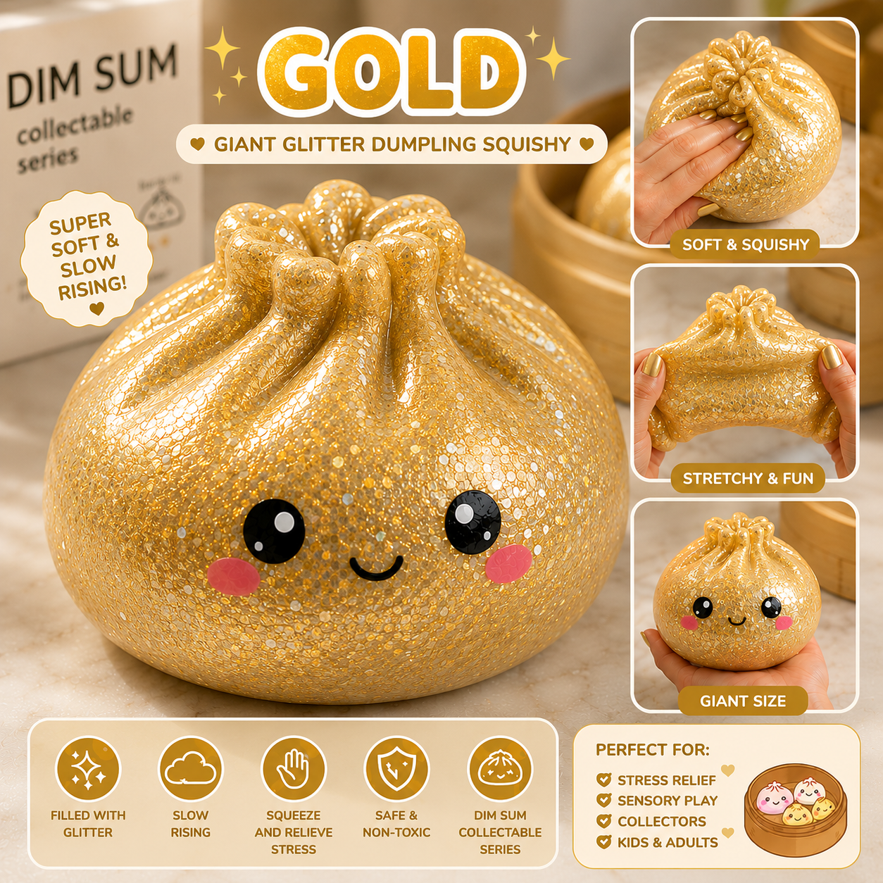 Giant Glitter Dumpling
