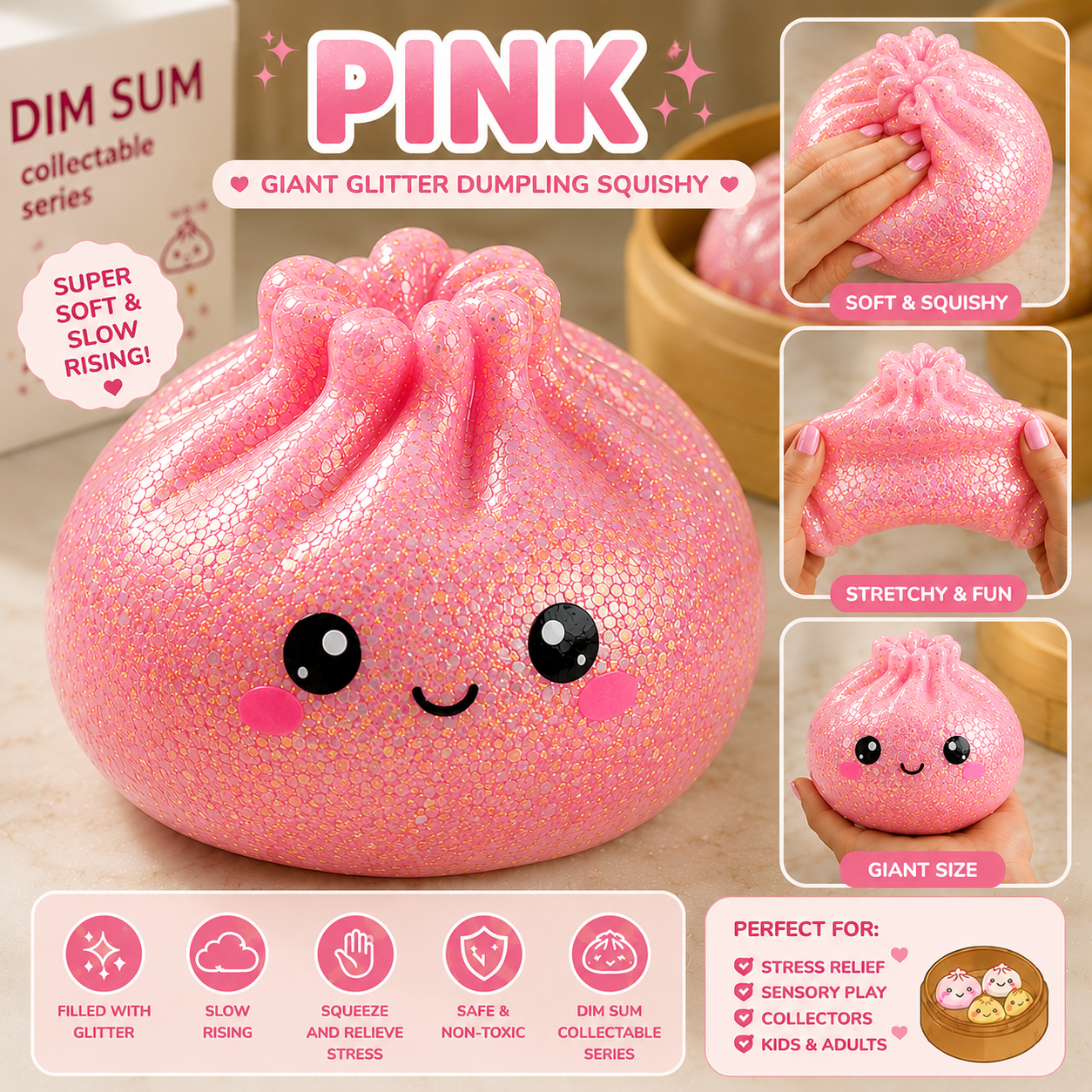 Giant Glitter Dumpling