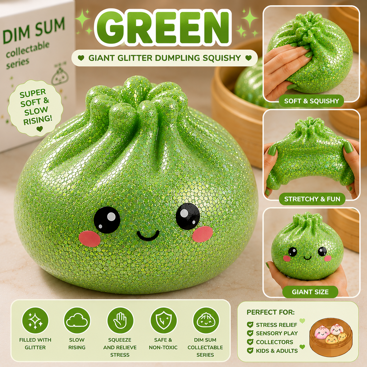 Giant Glitter Dumpling